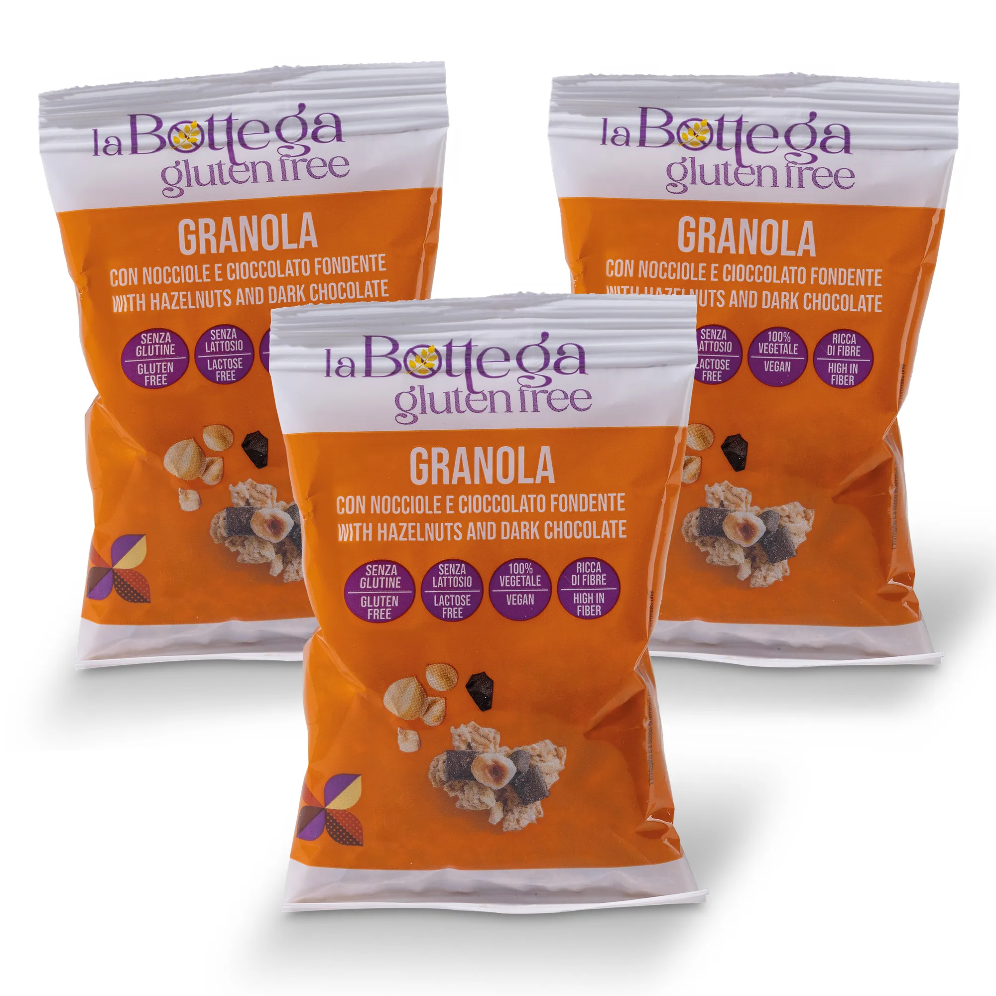 Single Portions, Single Portions Granola Chocolate and Hazelnuts