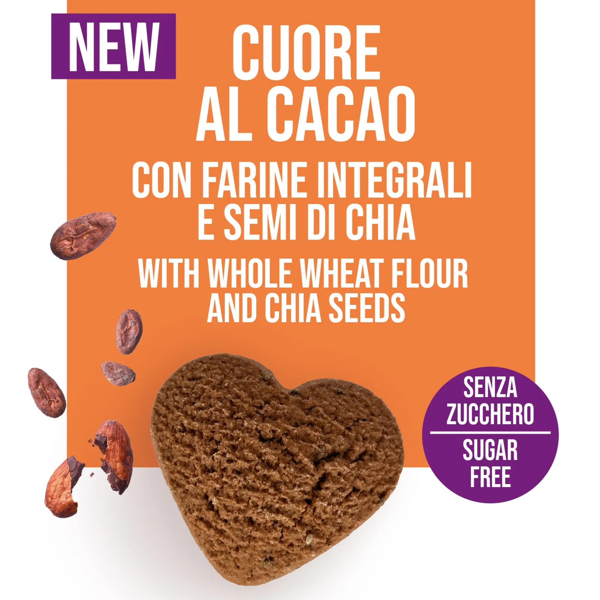 Biscotto Cuore al cacao